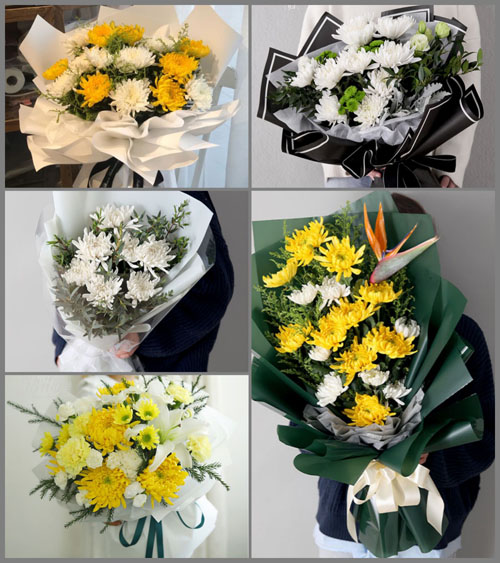 云南昆明官渡区大板桥街道花箐社区白事花束代送